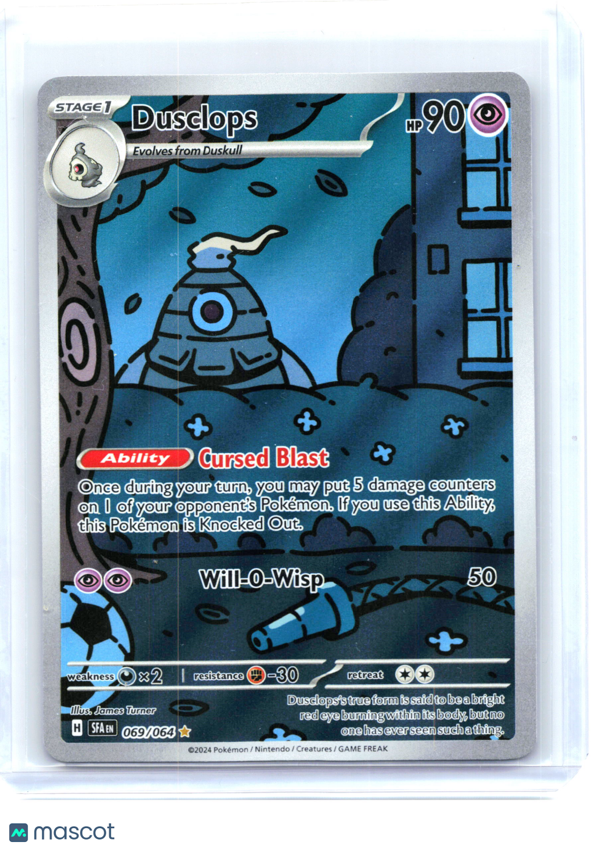 2024 Pokemon—Dusclops #69 Shrouded Fable—Illustration Rare Holo [Lightly Played]