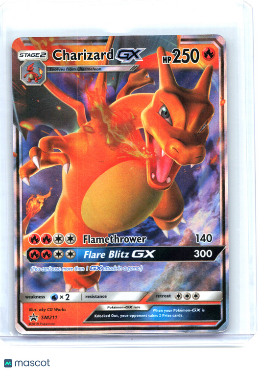 2019 Pokemon—Charizard GX #SM211 SM Promos—Black Star Promo Holo [LP]