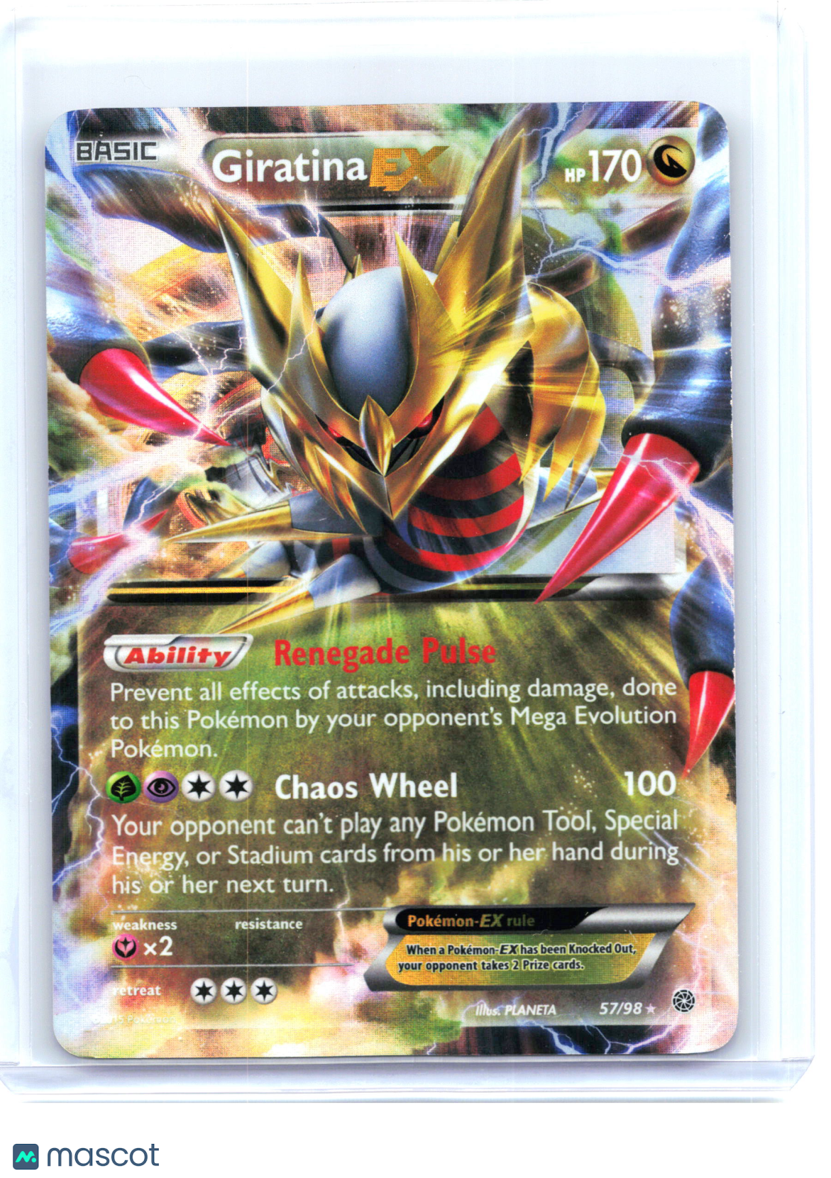 2015 Pokemon—Giratina EX #57 Ancient Origins—Ultra Rare Holo [Heavily Played]