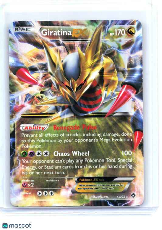 2015 Pokemon—Giratina EX #57 Ancient Origins—Ultra Rare Holo [Heavily Played]