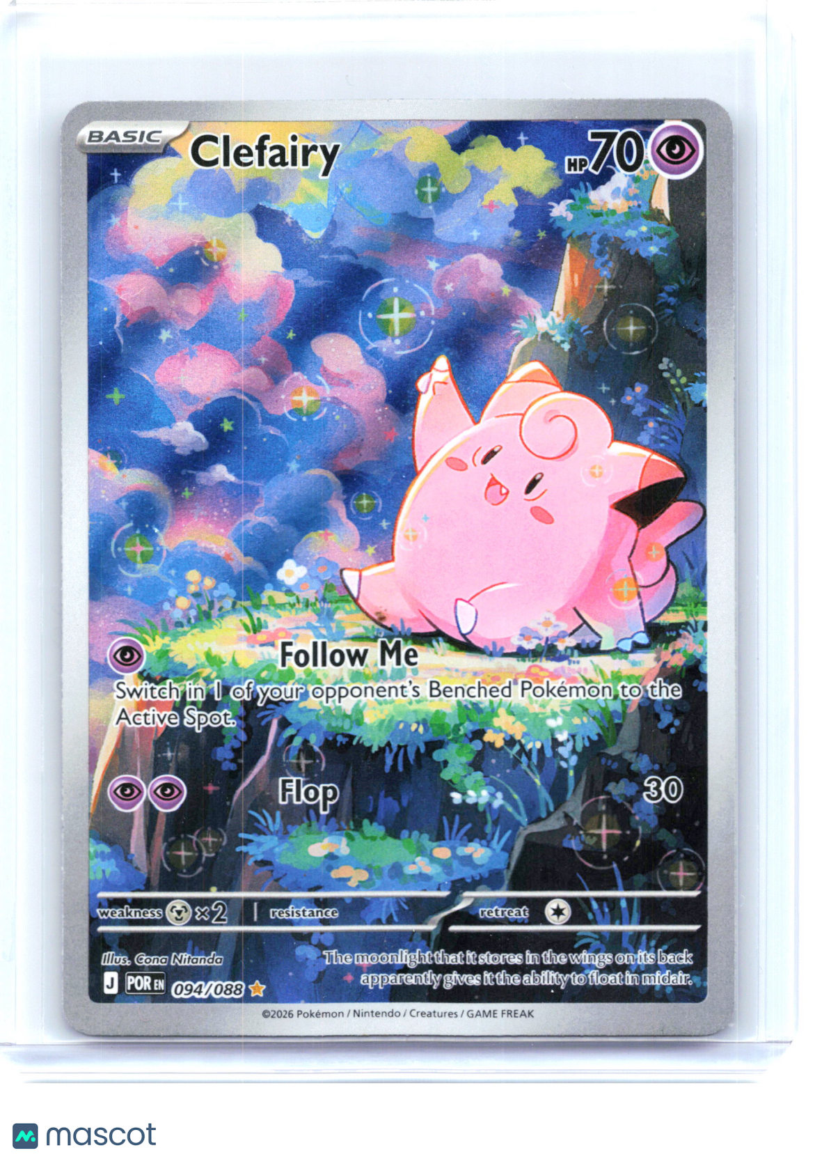 2026 Pokemon—Clefairy #94 Perfect Order—Illustration Rare Holo