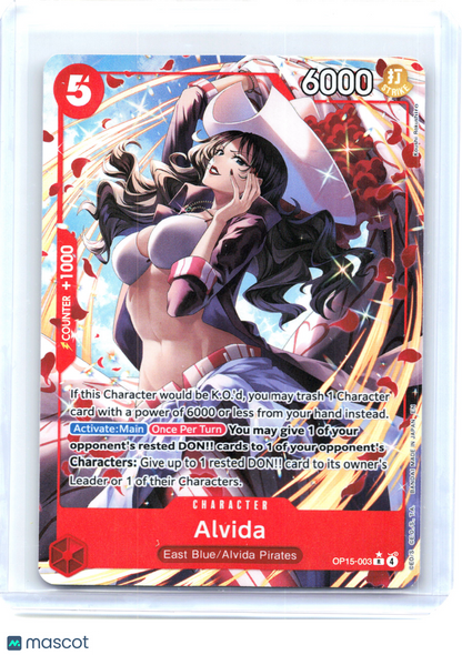 2024 One Piece Card Game—Alvida #OP15-003 Adventure on Kami's Island—R Foil (AA)