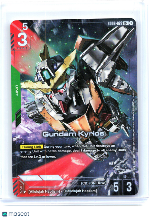2026 Gundam Card Game—Gundam Kyrios #GD03-022 Steel Requiem—Rare+ Foil