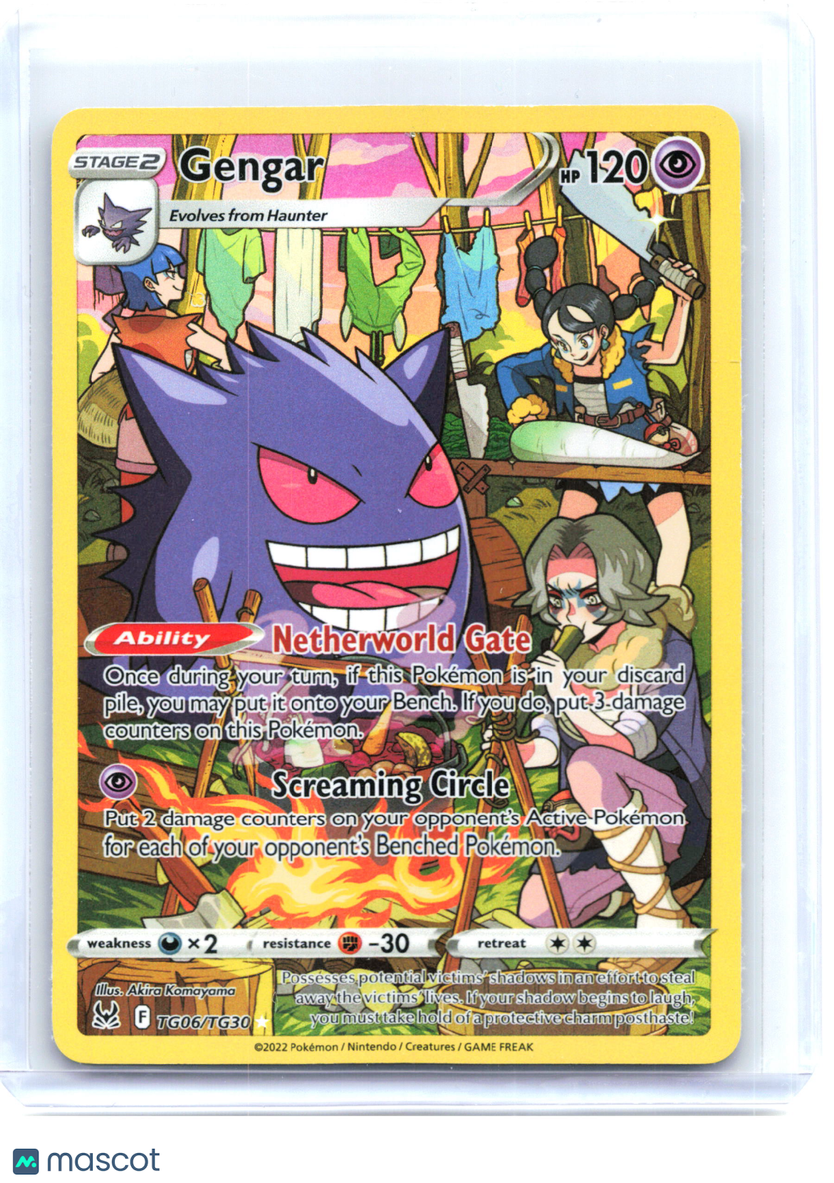 2022 Pokemon—Gengar #TG06 Lost Origin Trainer Gallery—Ultra Rare Holo [LP]