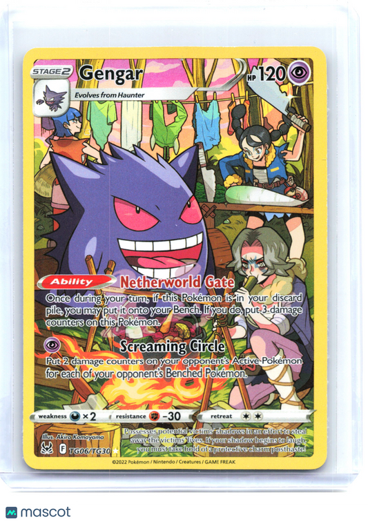2022 Pokemon—Gengar #TG06 Lost Origin Trainer Gallery—Ultra Rare Holo [LP]