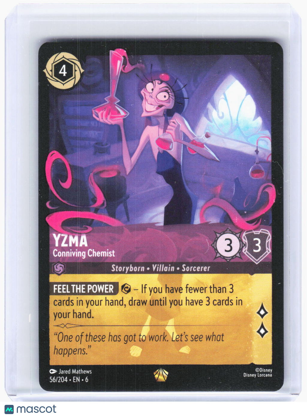 2024 Disney Lorcana—Yzma - Conniving Chemist #56/204 Azurite Sea—LGND Non-Foil