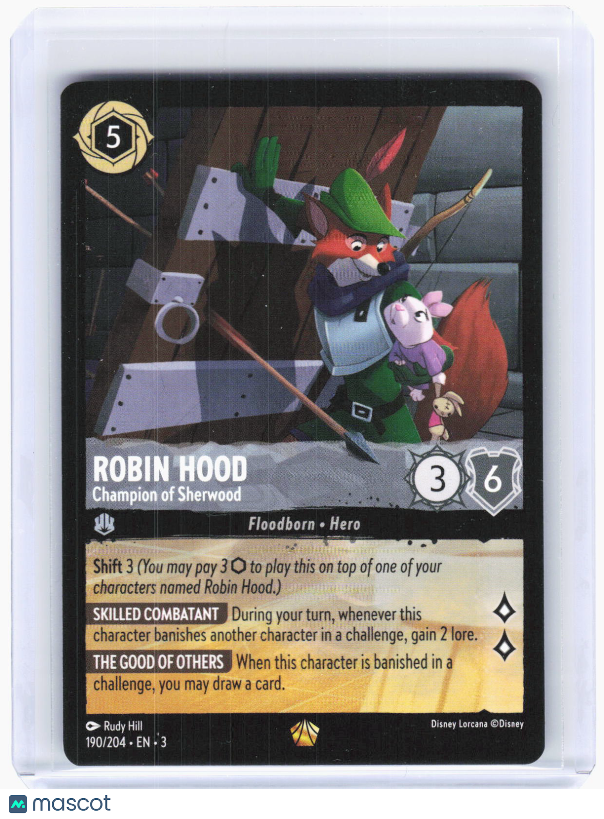 2024 Disney Lorcana—Robin Hood #177/204 Fabled—Legendary Non-Foil