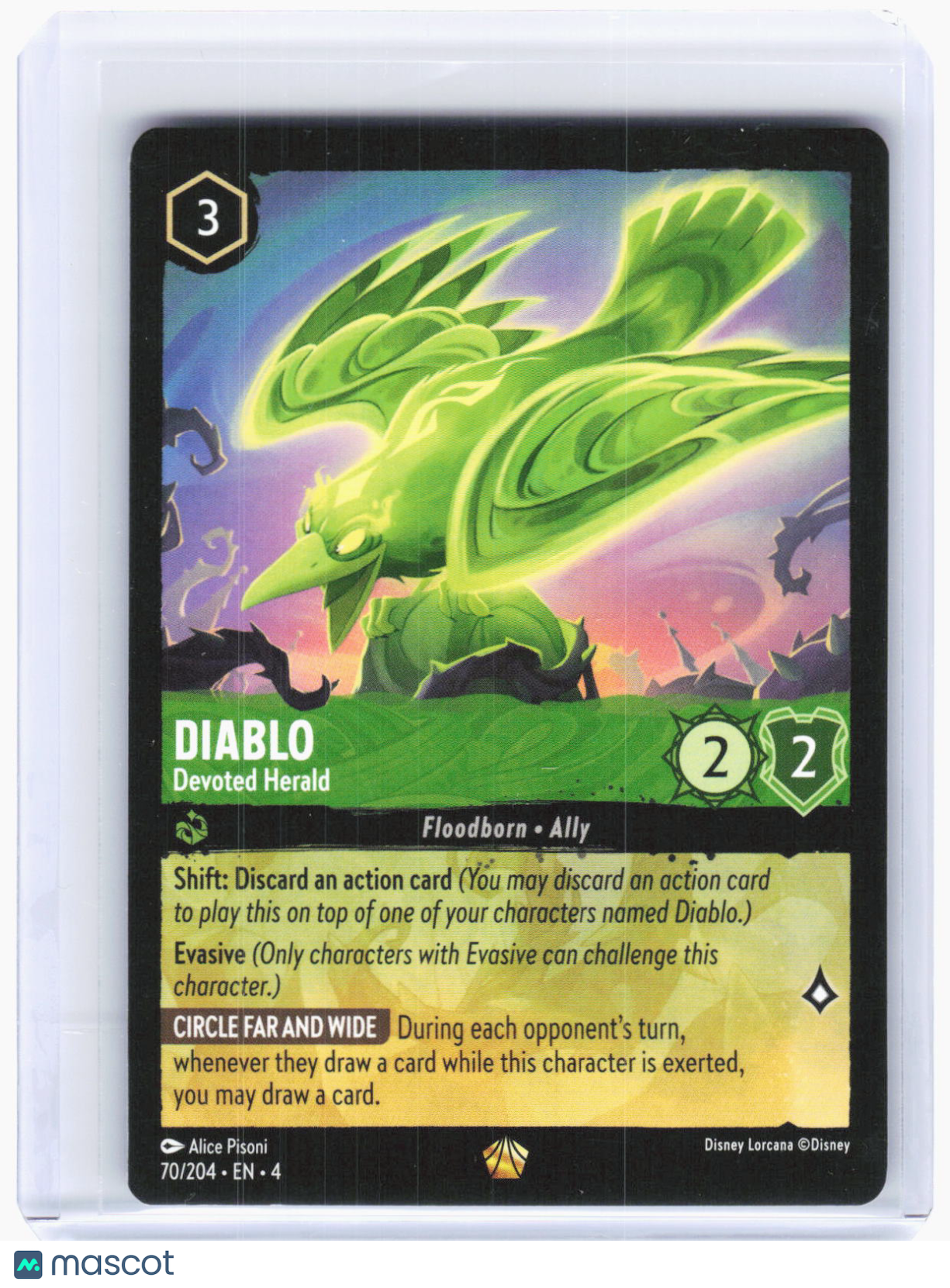 2024 Lorcana—Diablo - Devoted Herald #70/204 Ursula's Return—Legendary Non-Foil