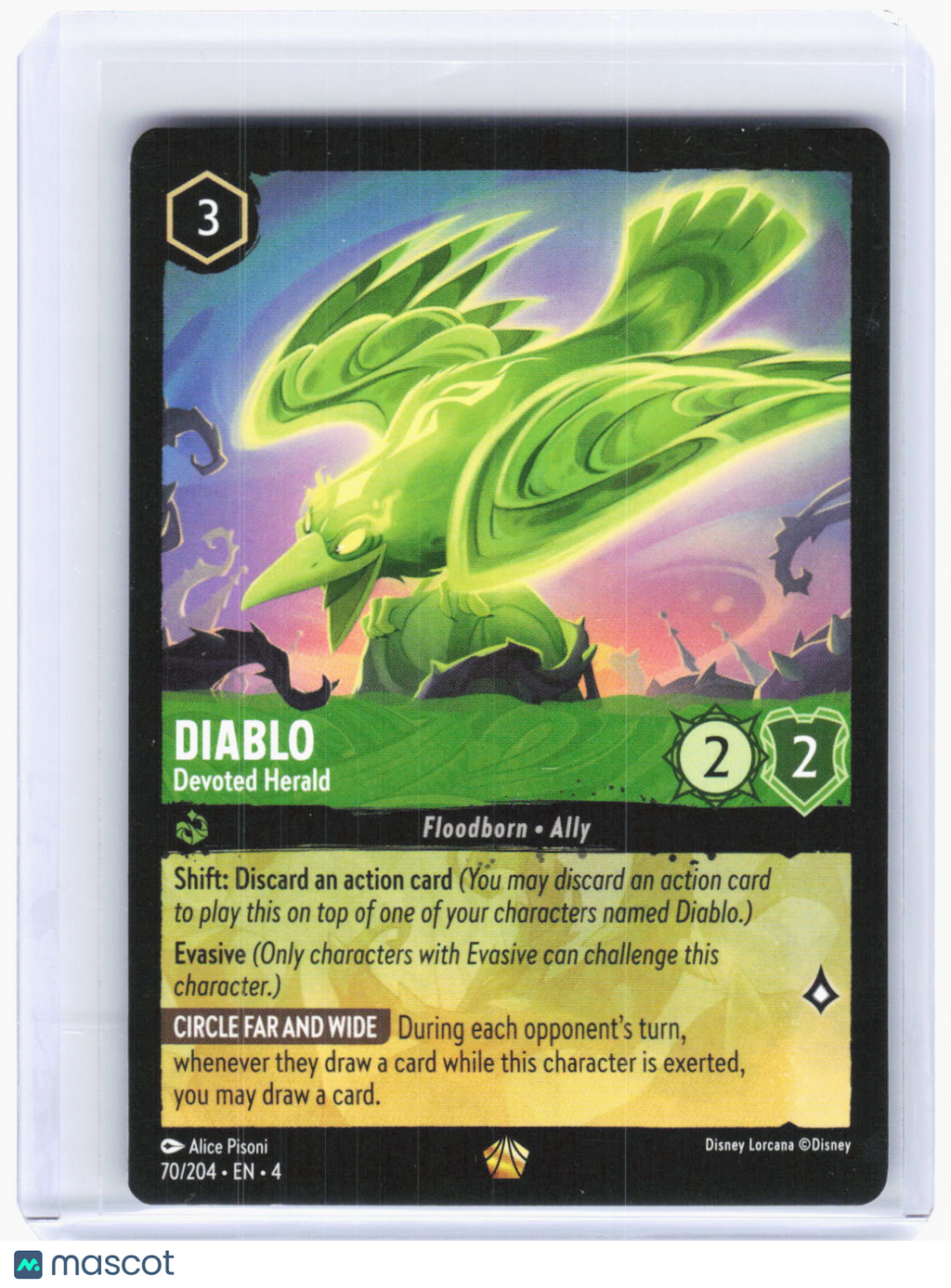 2024 Lorcana—Diablo - Devoted Herald #70/204 Ursula's Return—Legendary Non-Foil