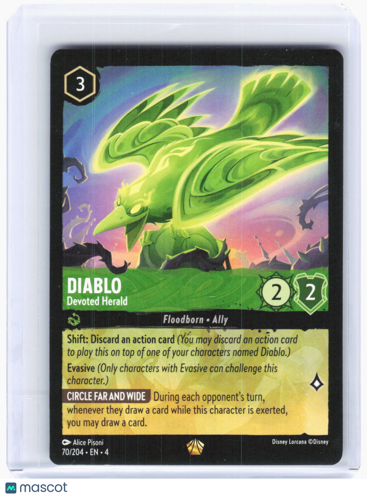 2024 Lorcana—Diablo - Devoted Herald #70/204 Ursula's Return—Legendary Non-Foil