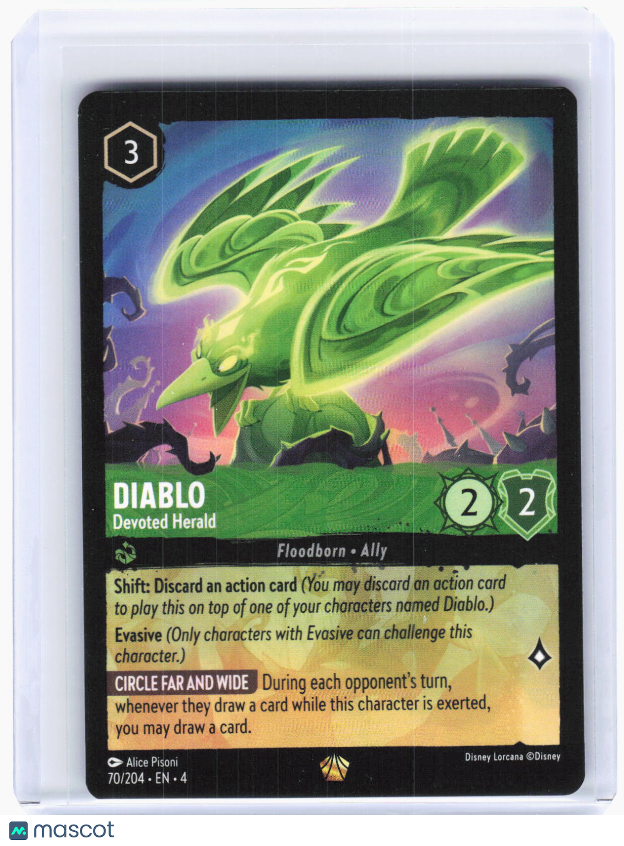 2024 Lorcana—Diablo - Devoted Herald #70/204 Ursula's Return—Legendary Non-Foil