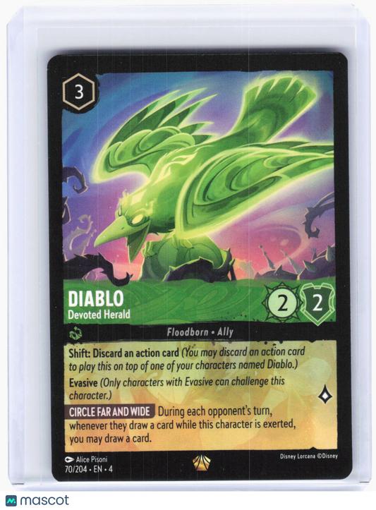 2024 Lorcana—Diablo - Devoted Herald #70/204 Ursula's Return—Legendary Non-Foil
