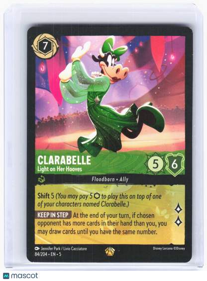 2024 Disney Lorcana—Clarabelle #84/204 Shimmering Skies—Legendary Non-Foil