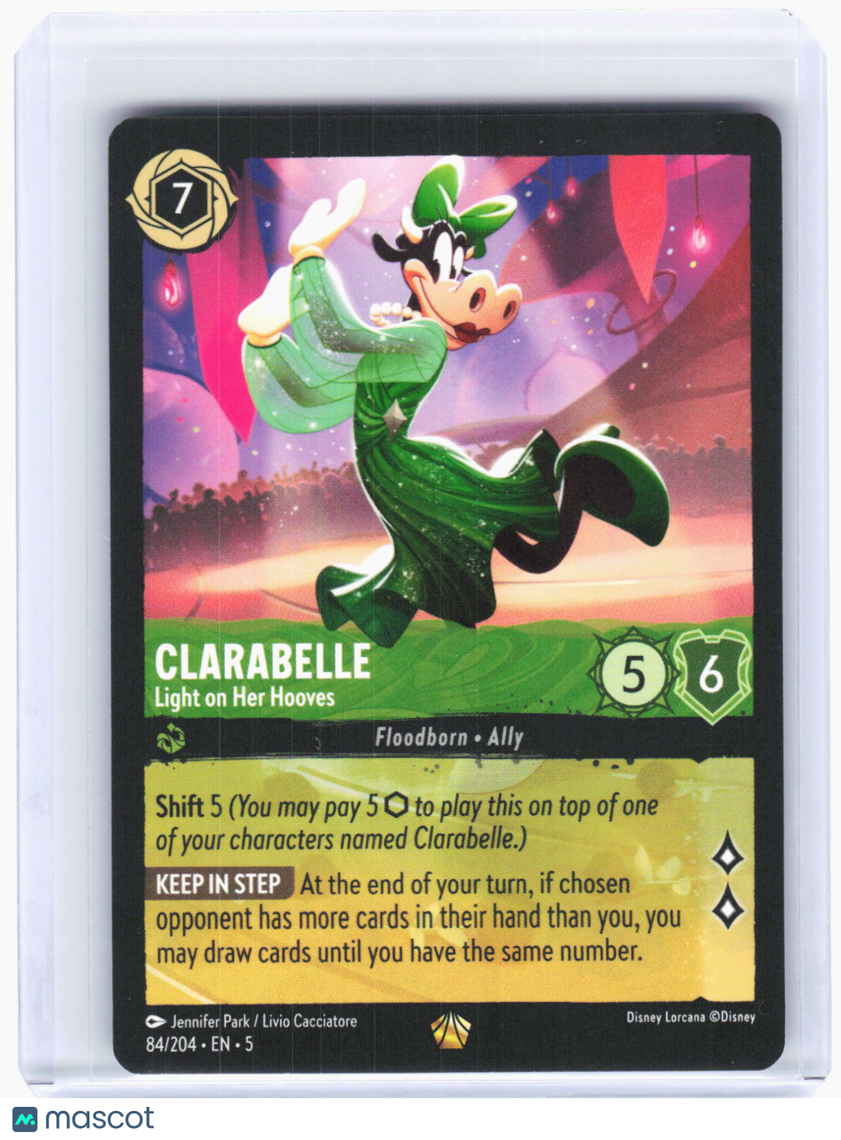 2024 Lorcana—Clarabelle #84/204 Shimmering Skies—Legendary Non-Foil