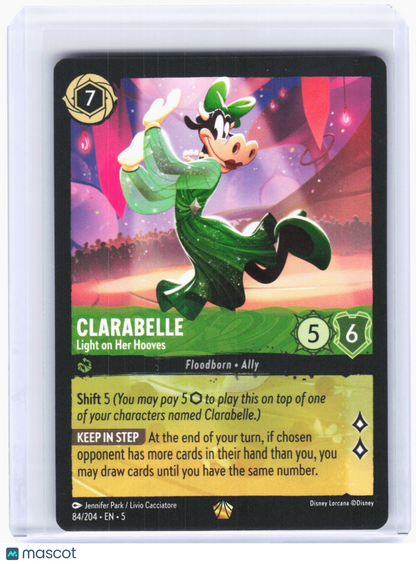 2024 Lorcana—Clarabelle #84/204 Shimmering Skies—Legendary Non-Foil