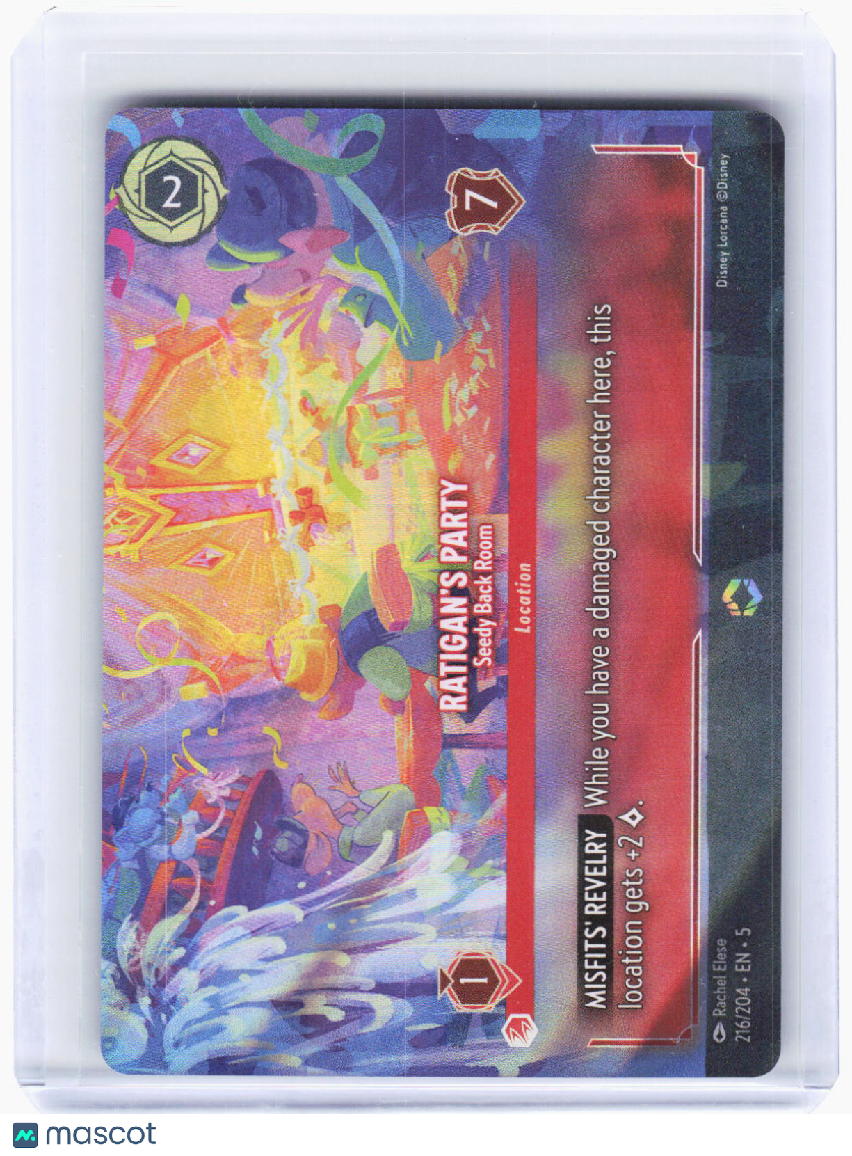 2024 Lorcana—Ratigans Party (Enchanted) #216/204 Shimmering Skies—Enchanted Foil