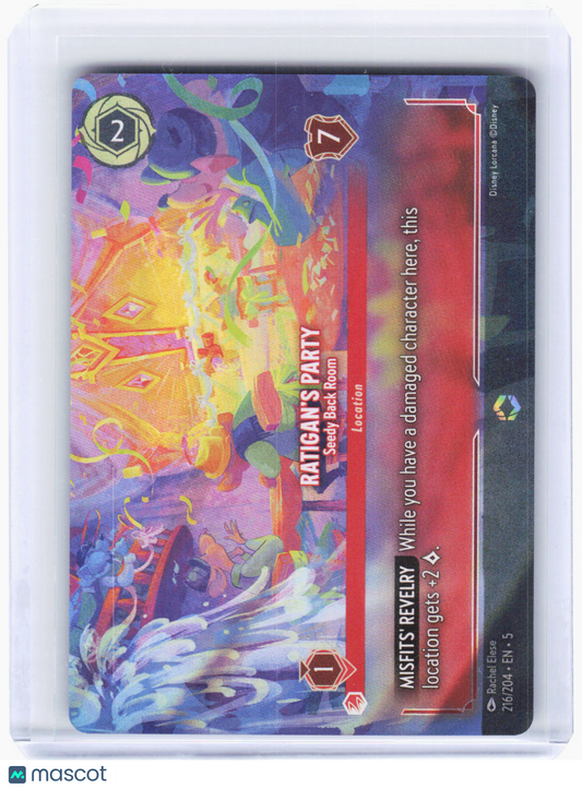 2024 Lorcana—Ratigans Party (Enchanted) #216/204 Shimmering Skies—Enchanted Foil