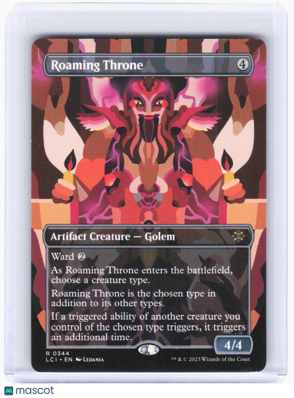 2023 Magic: The Gathering—Roaming Throne (Borderless) #344 (LCI)—Rare Non-Foil