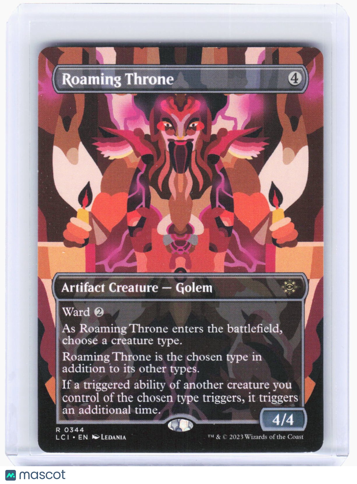 2023 Magic: The Gathering—Roaming Throne (Borderless) #344 (LCI)—Rare Non-Foil