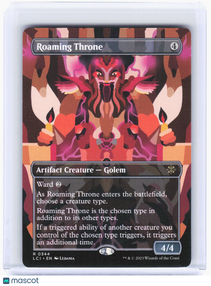 2023 Magic: The Gathering—Roaming Throne (Borderless) #344 (LCI)—Rare Non-Foil