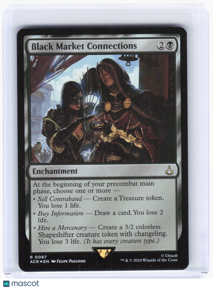 2024 Magic: The Gathering—Black Market Connections #87 (ACR)—Rare Foil