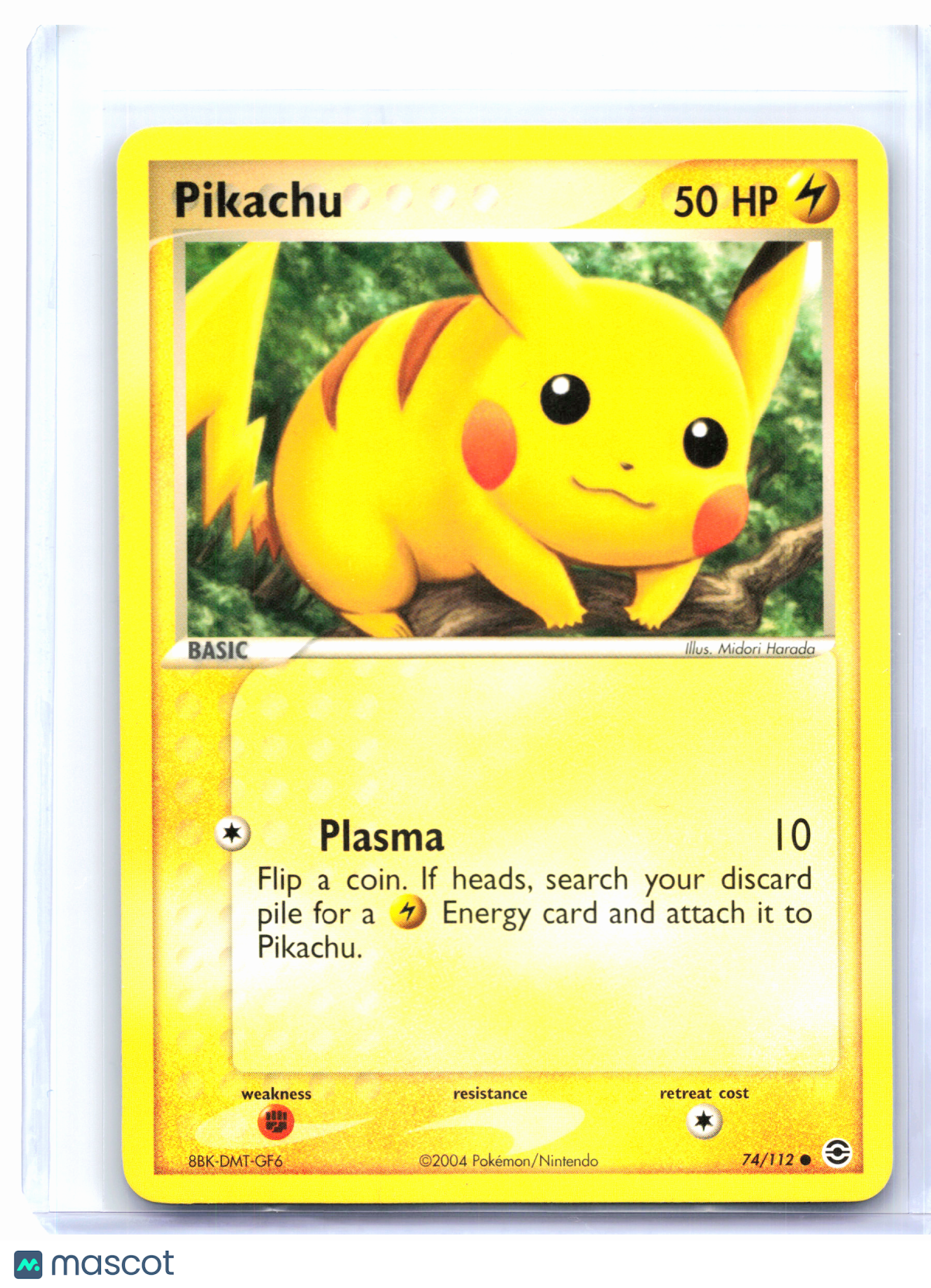 2004 Pokemon—Pikachu #74/112 EX FireRed & LeafGreen—Common Nonholo
