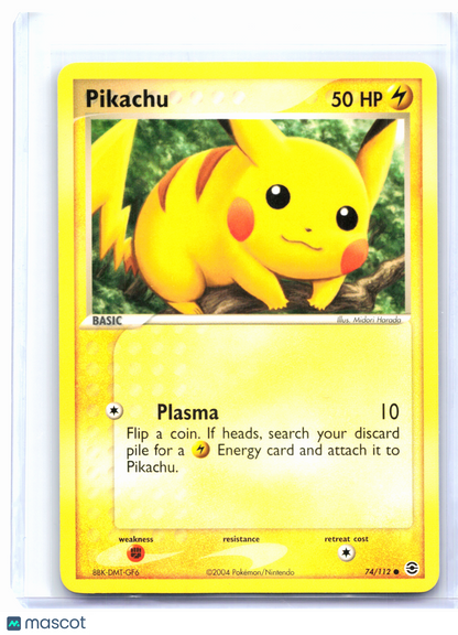 2004 Pokemon—Pikachu #74/112 EX FireRed & LeafGreen—Common Nonholo