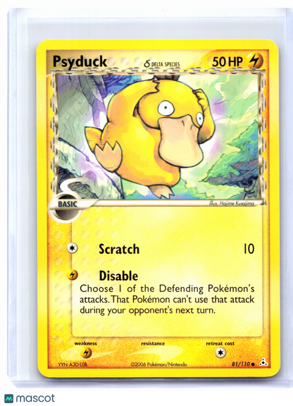 2006 Pokemon—Psyduck (Delta Species) #81/110 EX Holon Phantoms—Nonholo [LP]