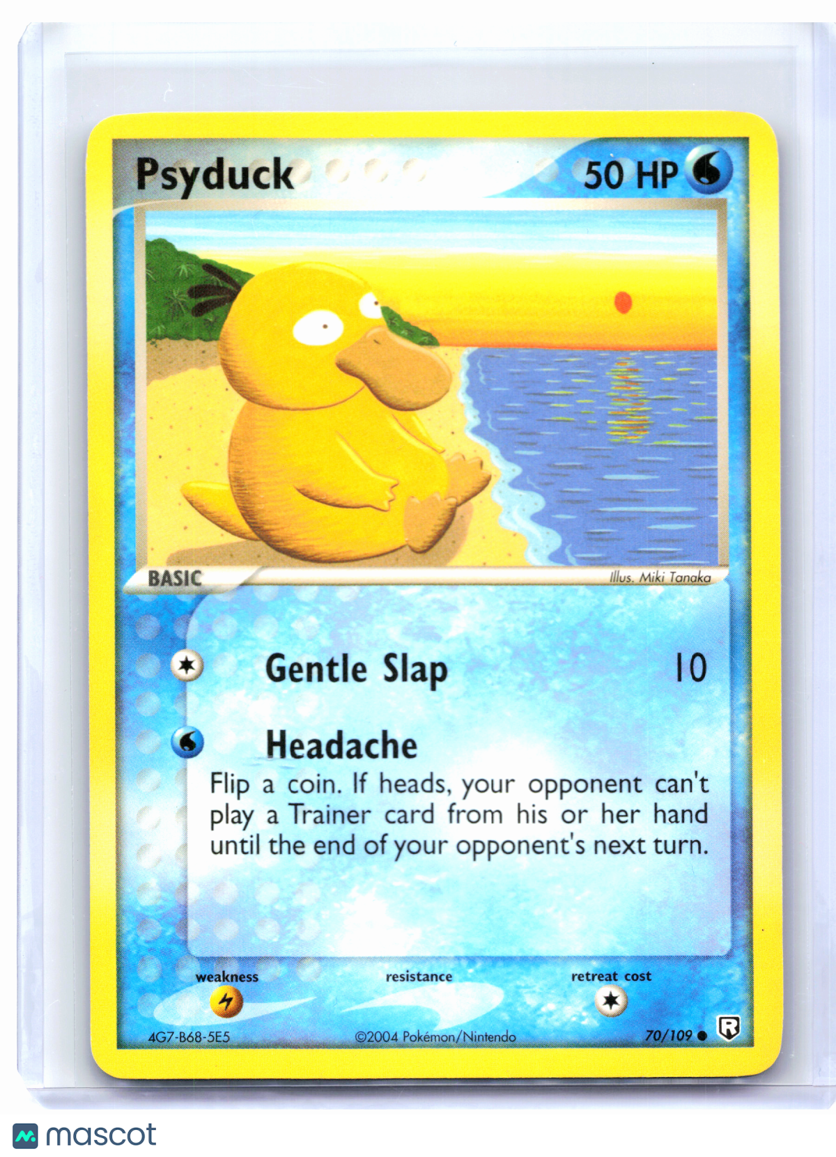 2004 Pokemon—Psyduck #70/109 EX Team Rocket Returns—Common Nonholo [LP]