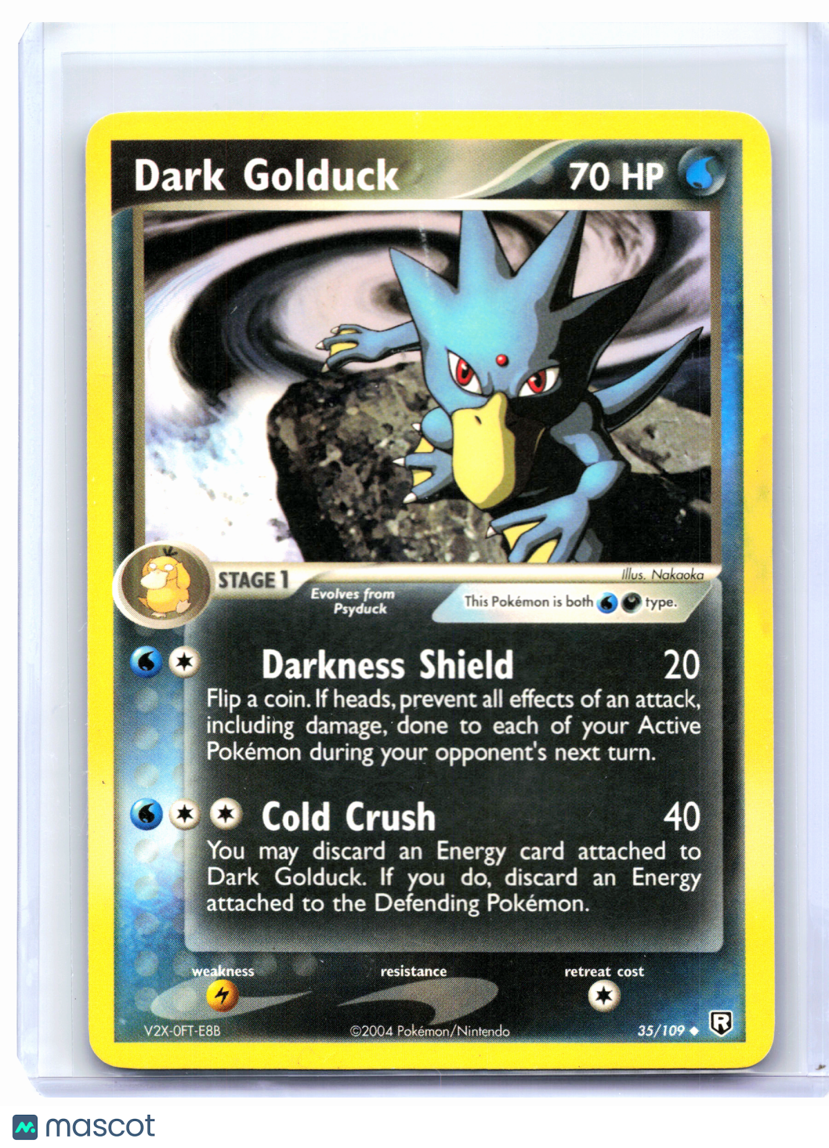 2004 Pokemon—Dark Golduck #35/109 EX Team Rocket Returns—Uncommon Nonholo [MP]