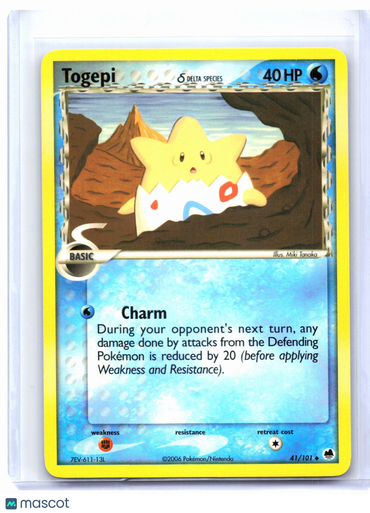 2006 Pokemon—Togepi (Delta Species) #41/101 EX Dragon Frontiers—Nonholo [LP]