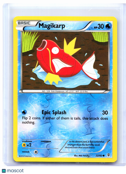 2016 Pokemon—Magikarp #22/83 Generations—Common Reverse Holo