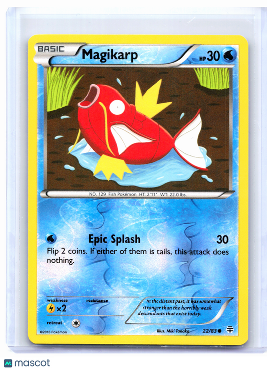 2016 Pokemon—Magikarp #22/83 Generations—Common Reverse Holo