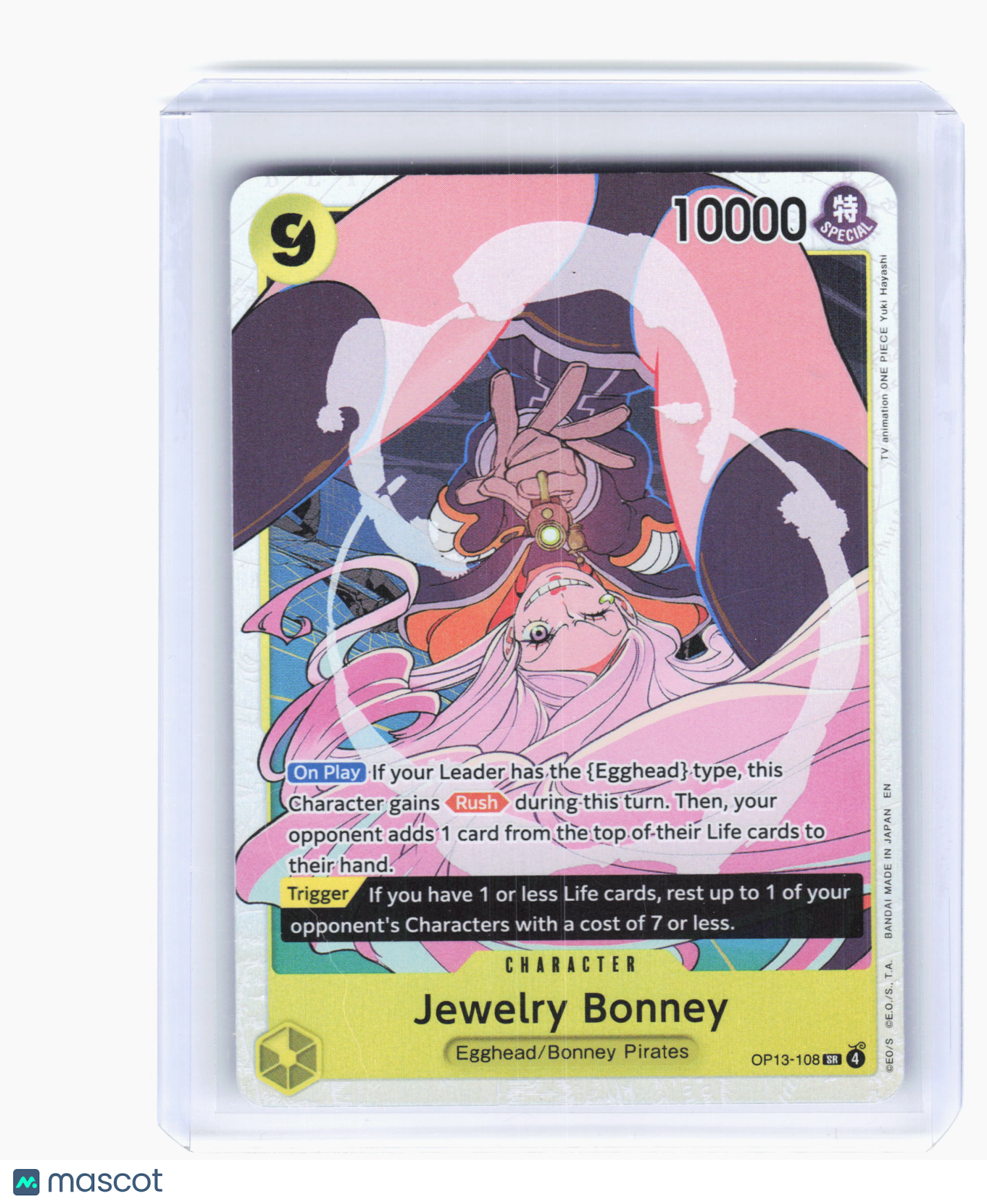 2025 One Piece—Jewelry Bonney #OP13-108 Carrying On His Will—Super Rare Foil