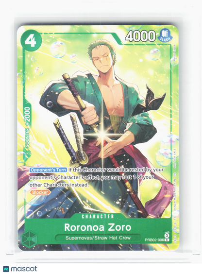 2024 —Roronoa Zoro #PRB01-006 One Piece Promotion Cards—Rare Non-Foil