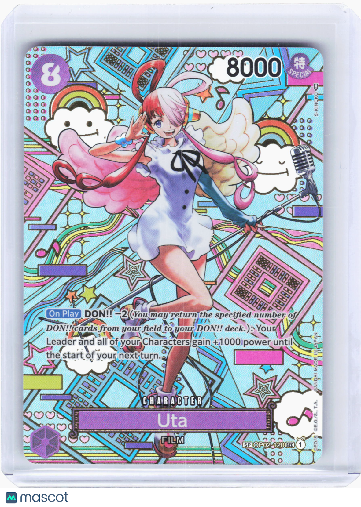2023 One Piece—Uta #OP02-120 Awakening of the New Era—Secret Rare Foil