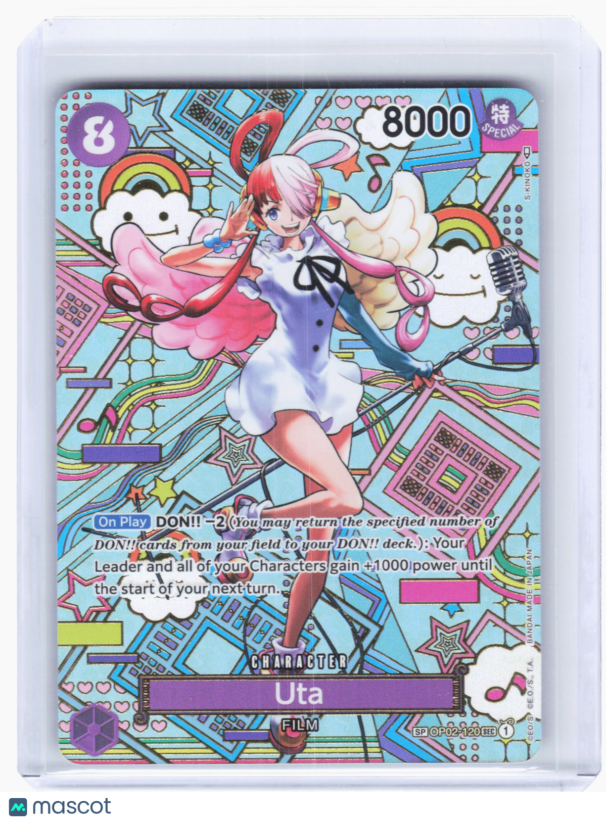 2023 One Piece—Uta #OP02-120 Awakening of the New Era—Secret Rare Foil