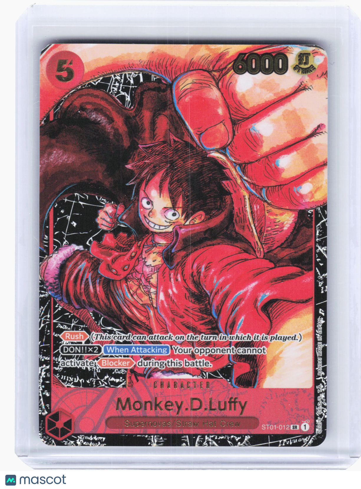 2023 One Piece—Monkey.D.Luffy #ST01-012 Awakening of the New Era—Super Rare Foil