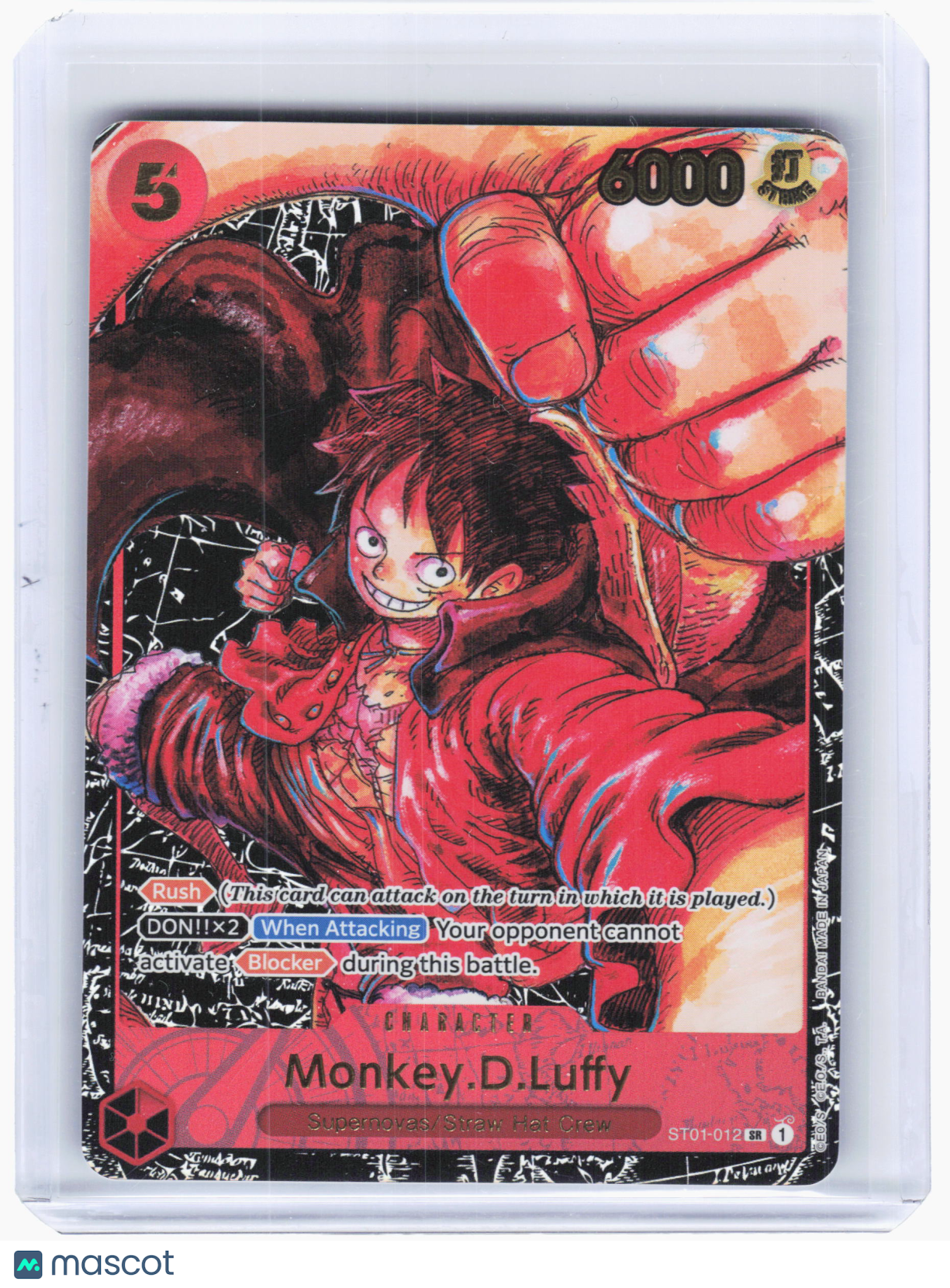 2023 One Piece—Monkey.D.Luffy #ST01-012 Awakening of the New Era—Super Rare Foil