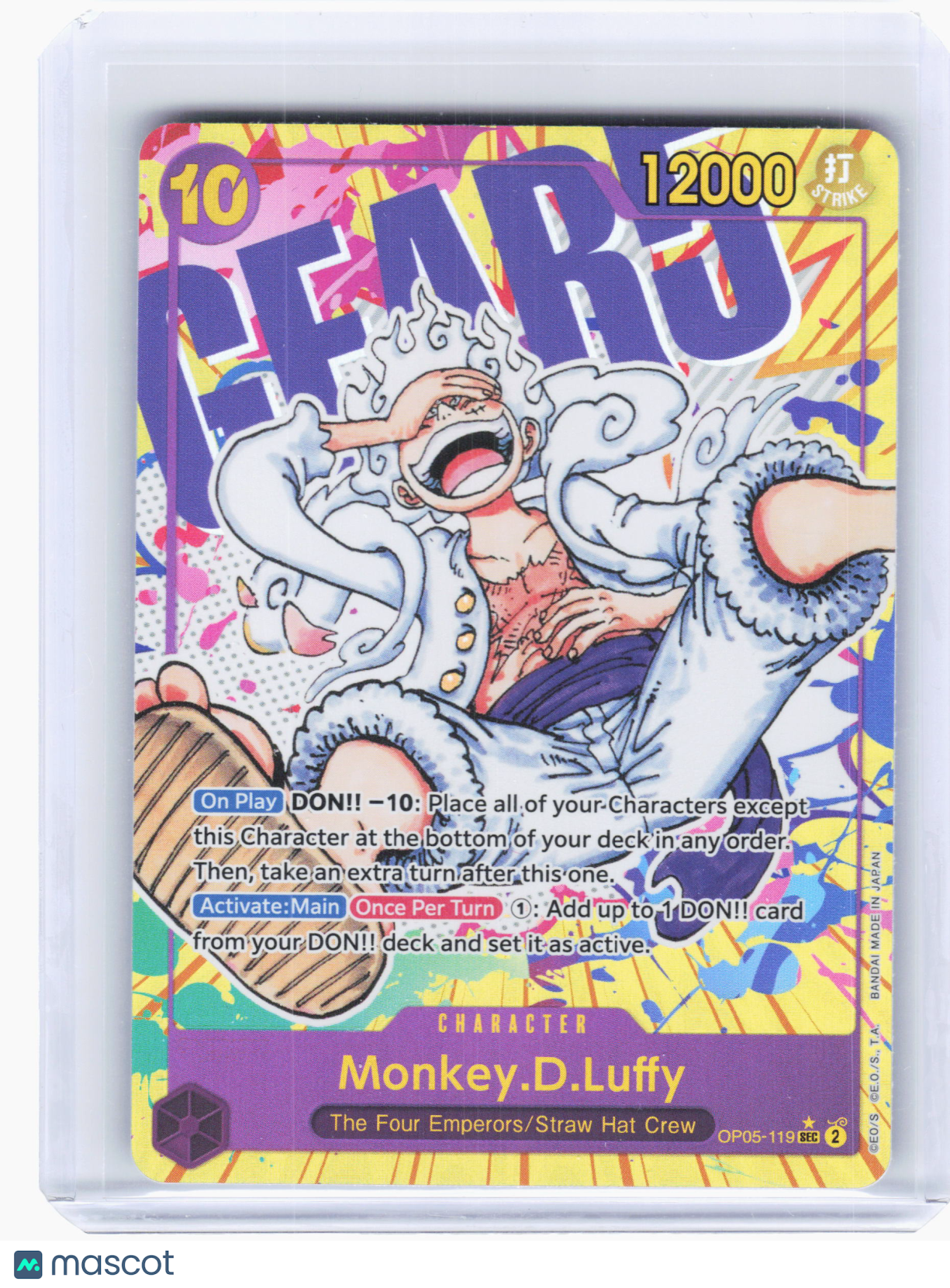 2023 Monkey.D.Luffy OP05-119 Awakening of the New Era—Secret Rare Foil (Alt Art)