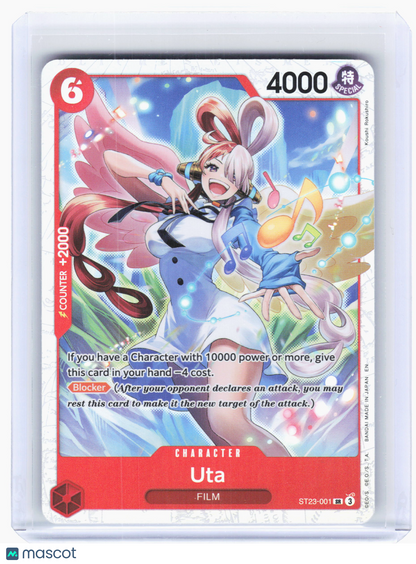 2024 One Piece—Uta #ST23-001 Starter Deck 23: RED Shanks—Super Rare Foil [LP]