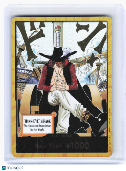 2026 One Piece—DON!! Card (Dracule Mihawk) (Gold) The Azure Sea's Seven—Foil