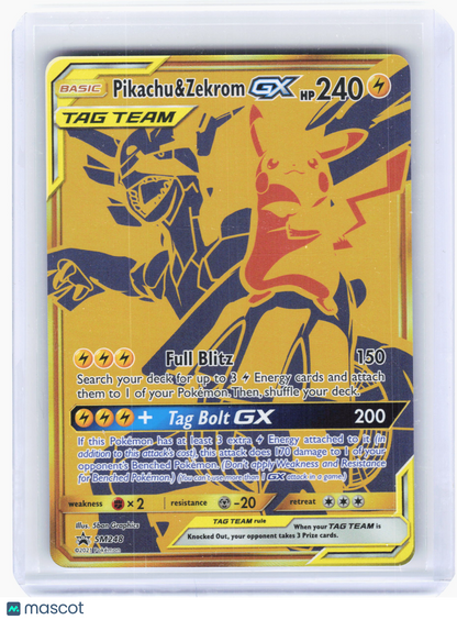 2021 Pokemon—Pikachu & Zekrom GX #SM248 SM Promos—Black Star Promo Holo