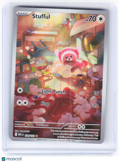 2025 Pokemon—Stufful #154/132 Mega Evolution—Illustration Rare Holo [LP]