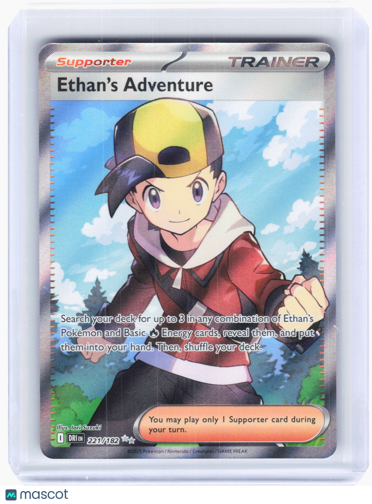 2025 Pokemon—Ethan's Adventure #221/182 Destined Rivals—Ultra Rare Holo