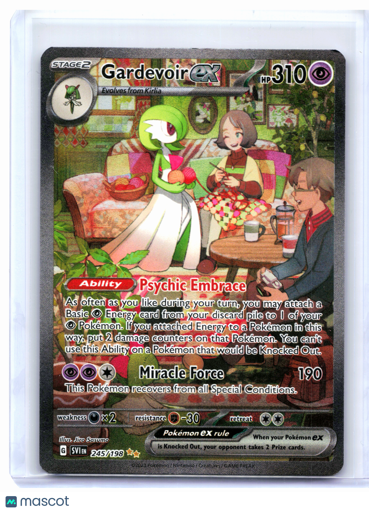2023 Pokemon—Gardevoir ex #245/198 Scarlet & Violet Base Set—SIR Holo [MP]