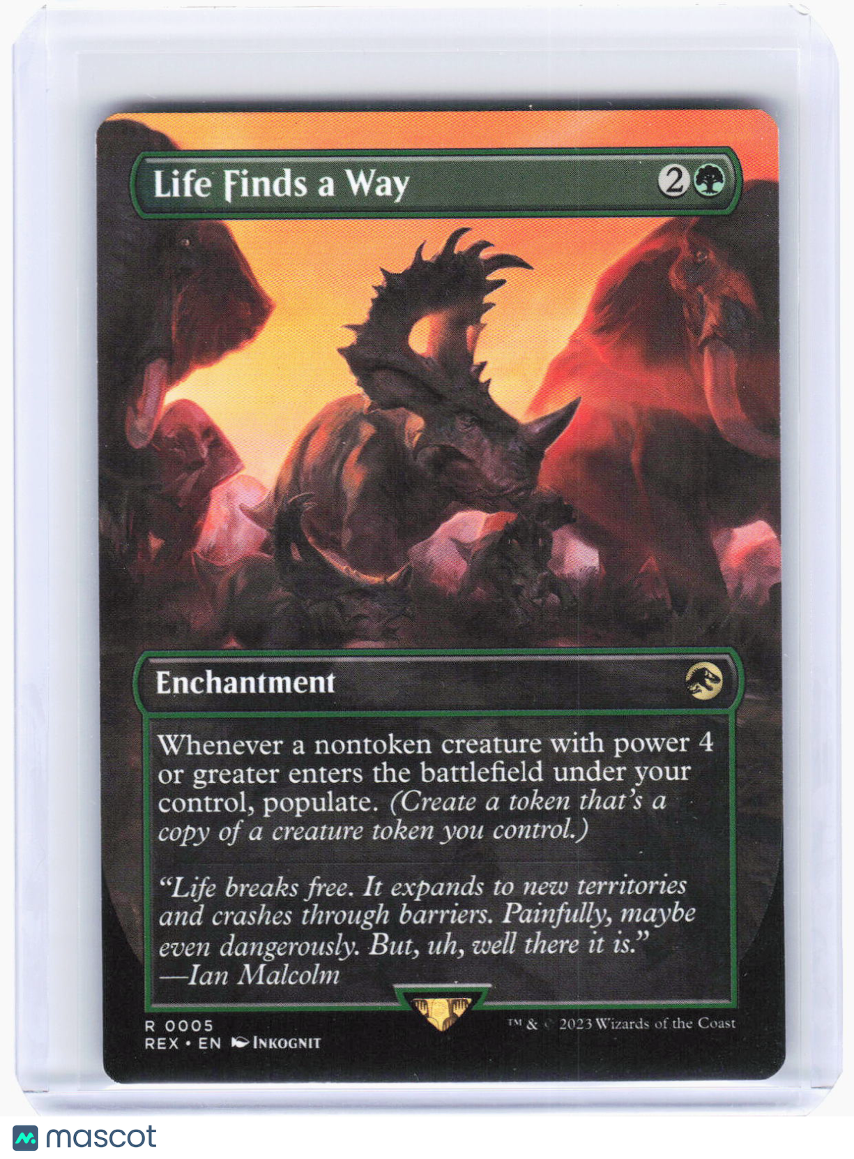 2023 Magic: The Gathering—Life Finds a Way (Borderless) #5 (REX)—Rare Non-Foil