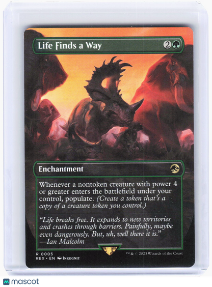 2023 Magic: The Gathering—Life Finds a Way (Borderless) #5 (REX)—Rare Non-Foil