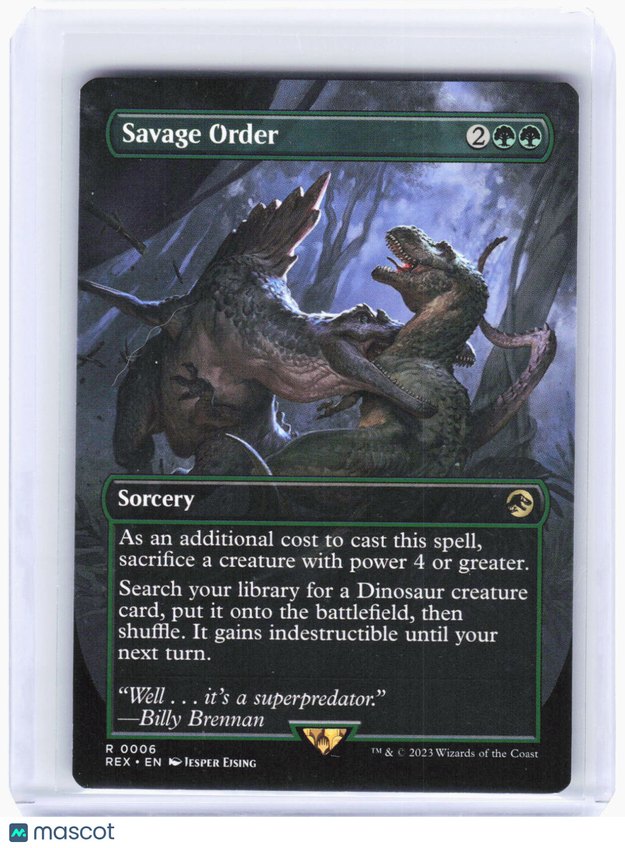 2023 Magic: The Gathering—Savage Order (Borderless) #6 (REX)—Rare Non-Foil