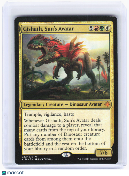 2017 Magic: The Gathering—Gishath, Sun's Avatar #222 Ixalan—Mythic Non-Foil